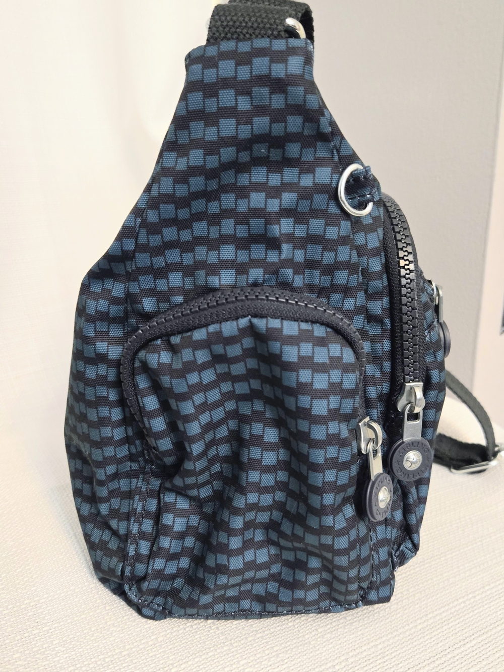 Kipling Gabbie Sm Crossbody Purse Bag Multi Zip Pockets Adjustable Strap - Picture 5 of 12